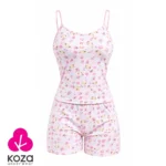 تاپ شلوارک سرهمی (اورال) زنانه KOZA کد 9086 جین 12 تایی - تصویر 4