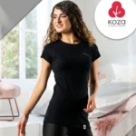 تی‌شرت زنانه پنبه‌ای آستین کوتاه یقه گرد KOZA جینی - تصویر 5