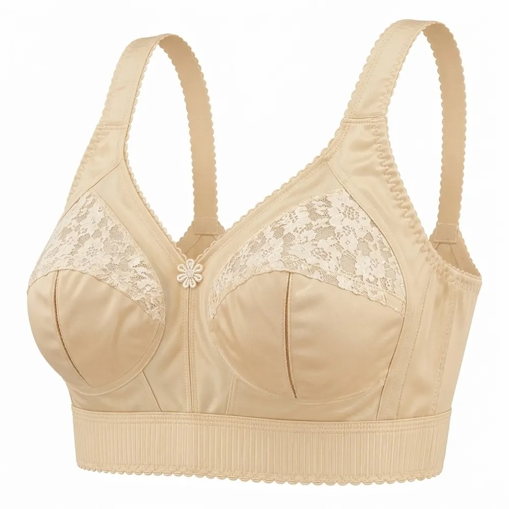 bra-66387 نیم تنه شاخک بلند کش پهن ژوردار پانیذ کد 66387 و 77387 جین 12 تایی - تصویر 1