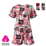 فروش تاپ شلوارک زنانه KOZA عمده کد 9144 – عمده فروشی لباس زنانه بازار بزرگ تهران (تولیدی پانیذ)